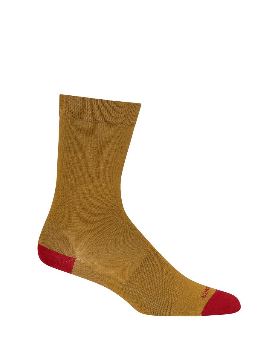 Clove / Cherry Icebreaker Merino Lifestyle Fine Gauge Crew Women's Socks | AU 1435AHKP